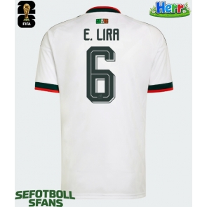 Mexiko Erik Lira #6 Bortatröja VM 2026 Kortärmad